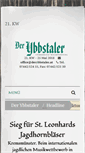 Mobile Screenshot of derybbstaler.at